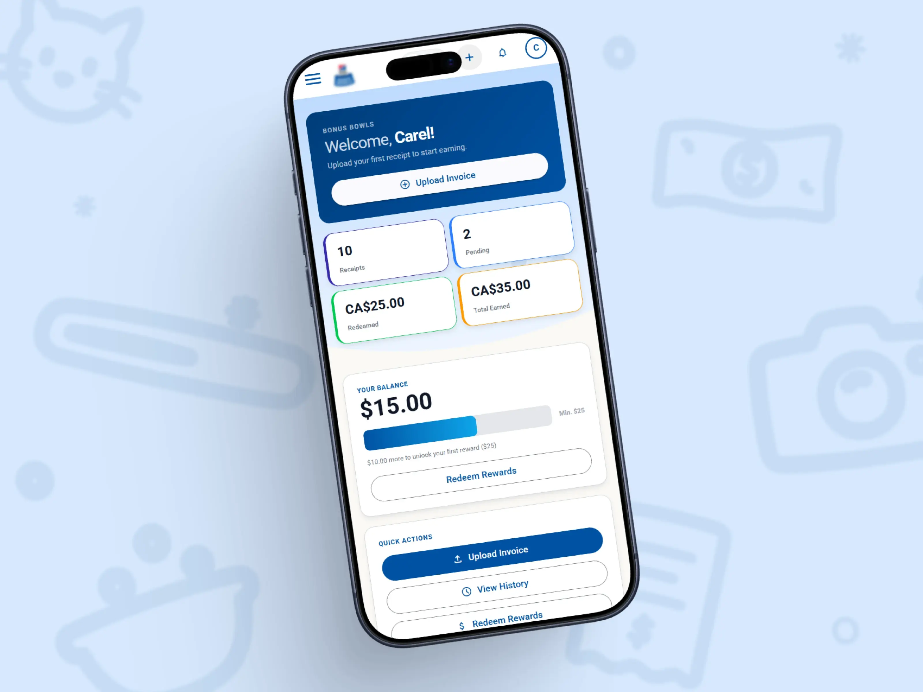 Bonus Bowls, the receipt-to-cashback loyalty app for pet parents